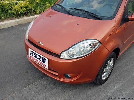 фото деталей внешности китайского авто Чери А1 Кимо цвета оранжевый металлик - Chery A1 Kimo orange color