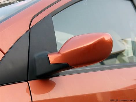 фото деталей внешности китайского авто Чери А1 Кимо цвета оранжевый металлик - Chery A1 Kimo orange color