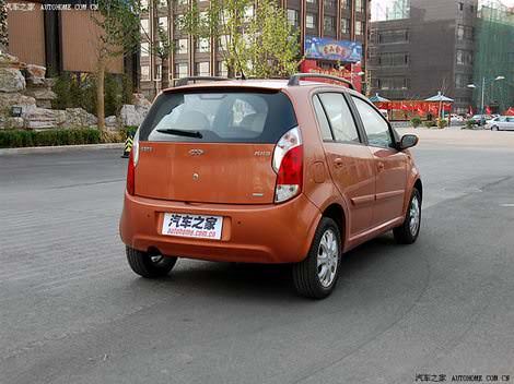 дизайн китайского автомобиля Чери А1 Кимо цвета оранжевый металлик - Chery A1 Kimo orange color