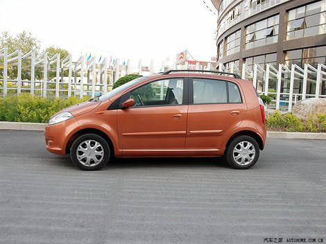дизайн китайского автомобиля Чери А1 Кимо цвета оранжевый металлик - Chery A1 Kimo orange color