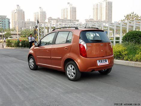 дизайн китайского автомобиля Чери А1 Кимо цвета оранжевый металлик - Chery A1 Kimo orange color